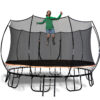 Springless backyard trampoline with safety enclosure from Rainbow Direct in New Jersey